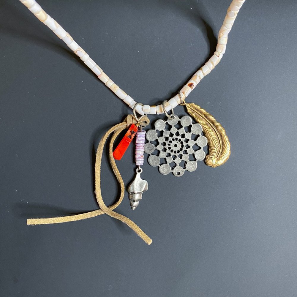 Long boho necklace